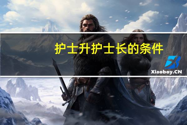 护士升护士长的条件