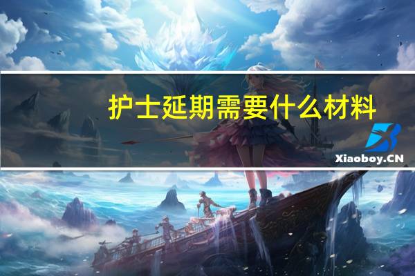 护士延期需要什么材料