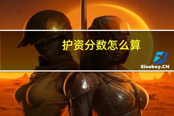 护资分数怎么算