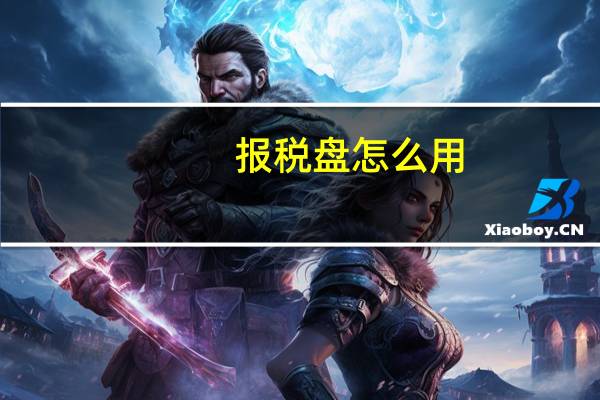 报税盘怎么用