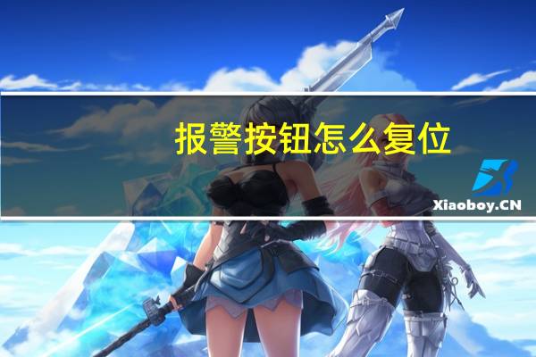 报警按钮怎么复位