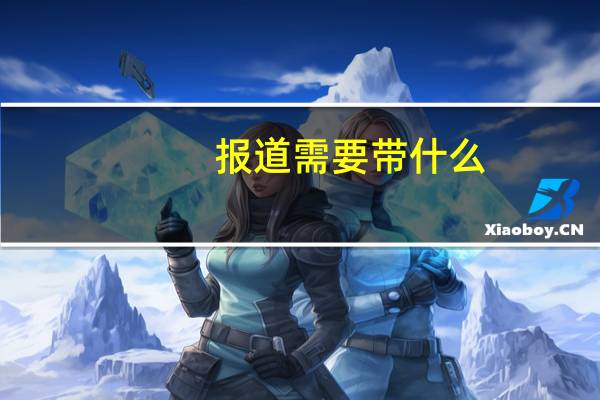 报道需要带什么