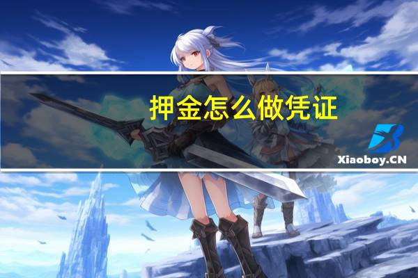 押金怎么做凭证