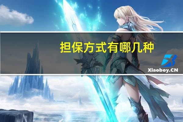 担保方式有哪几种