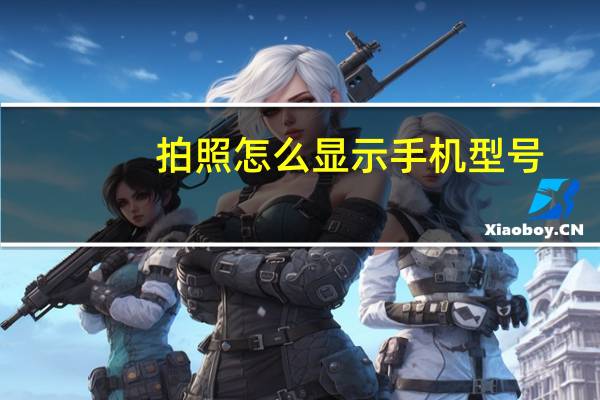 拍照怎么显示手机型号