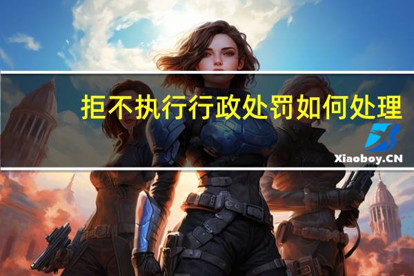 拒不执行行政处罚如何处理