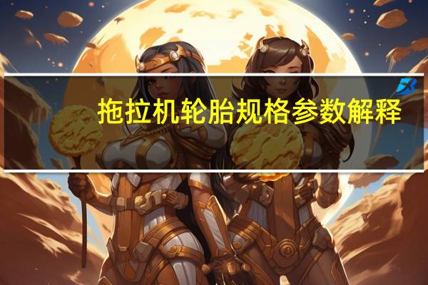 拖拉机轮胎规格参数解释