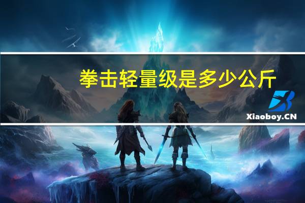 拳击轻量级是多少公斤