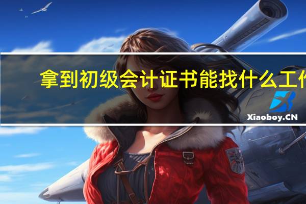 拿到初级会计证书能找什么工作