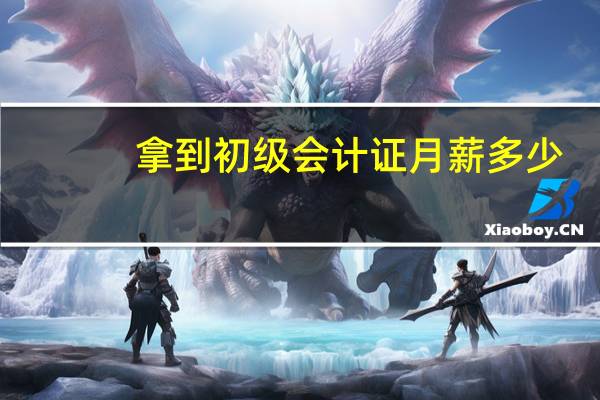 拿到初级会计证月薪多少