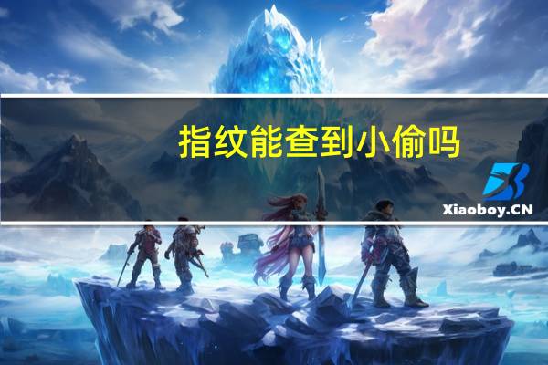 指纹能查到小偷吗