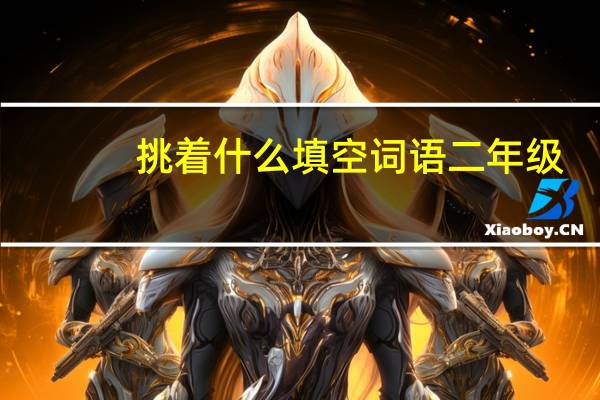 挑着什么填空词语二年级