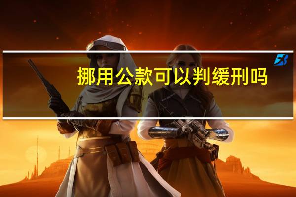 挪用公款可以判缓刑吗