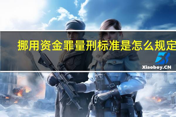 挪用资金罪量刑标准是怎么规定的