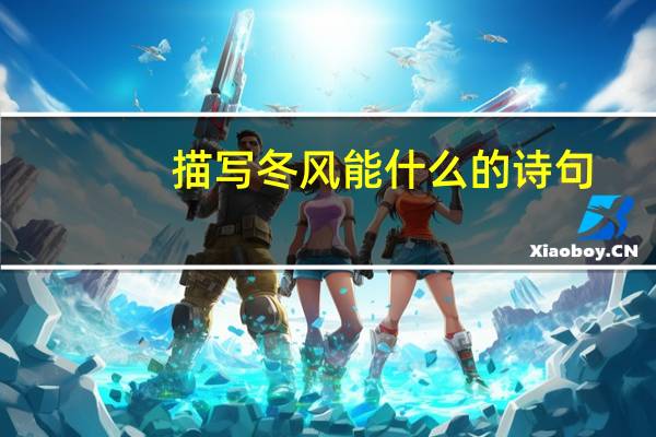描写冬风能什么的诗句