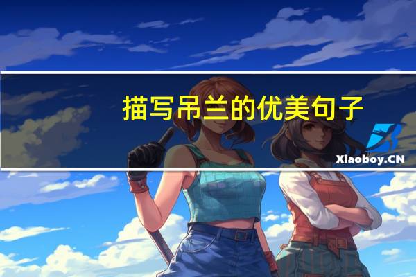 描写吊兰的优美句子