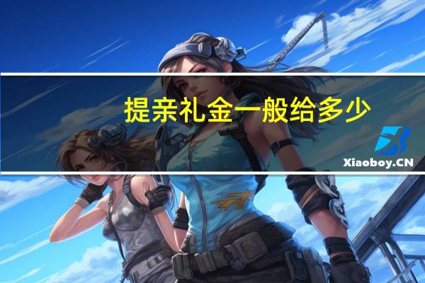 提亲礼金一般给多少