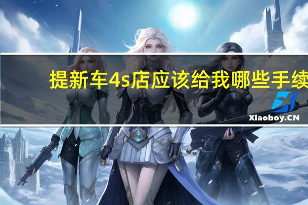 提新车4s店应该给我哪些手续