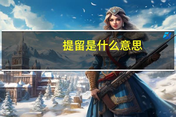 提留是什么意思