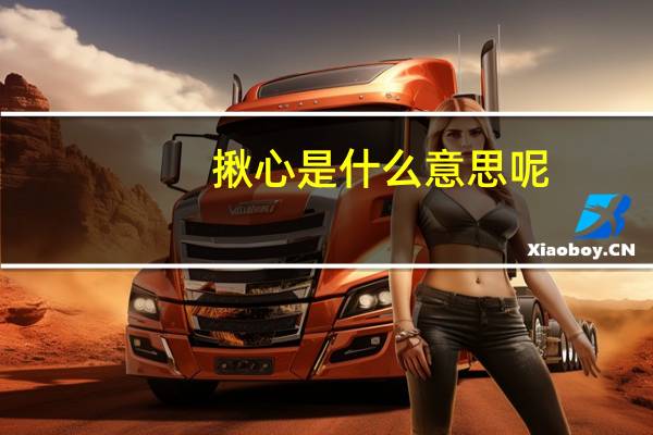 揪心是什么意思呢