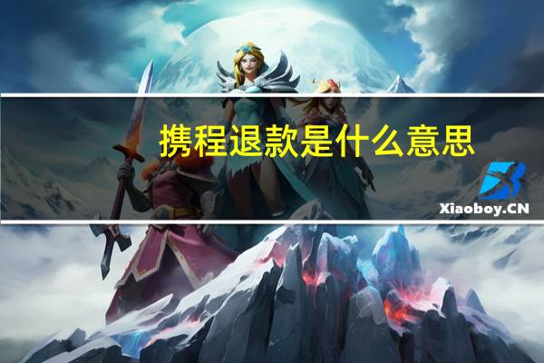 携程退款是什么意思