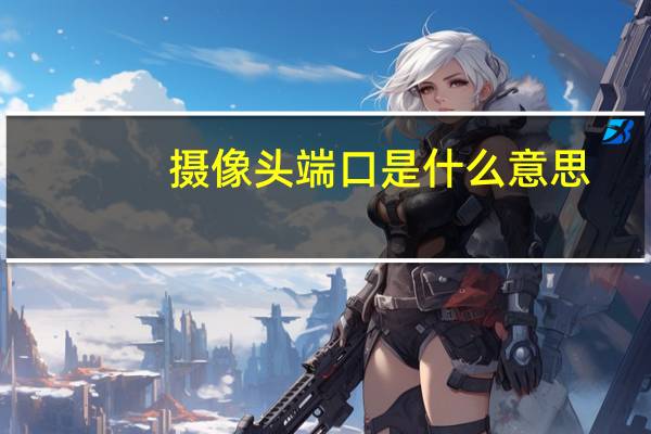 摄像头端口是什么意思