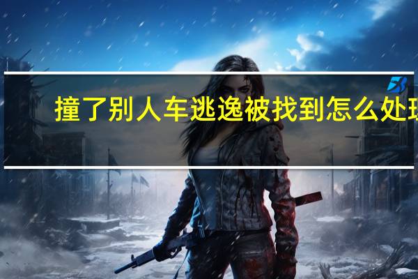 撞了别人车逃逸被找到怎么处理