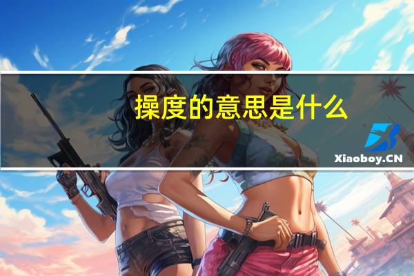 操度的意思是什么