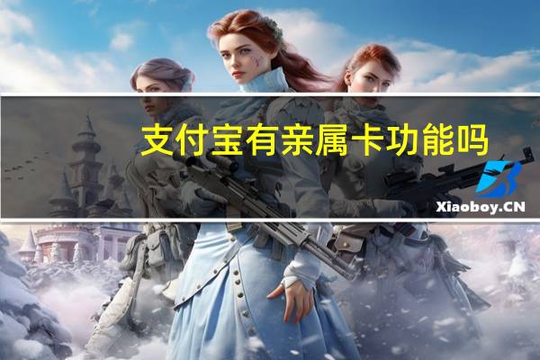 支付宝有亲属卡功能吗