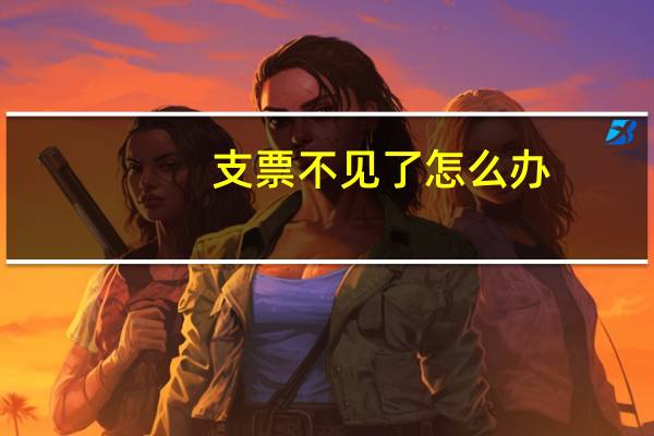 支票不见了怎么办
