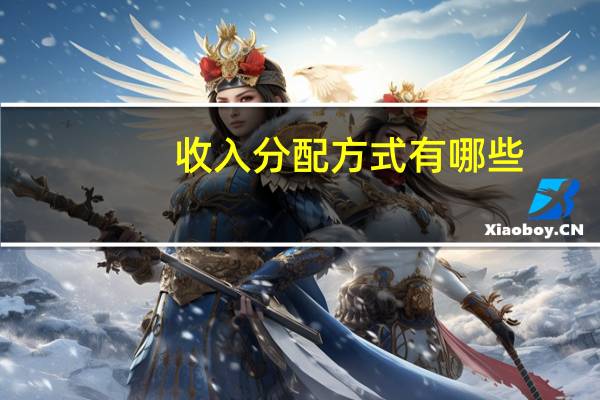 收入分配方式有哪些