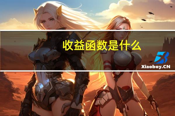 收益函数是什么