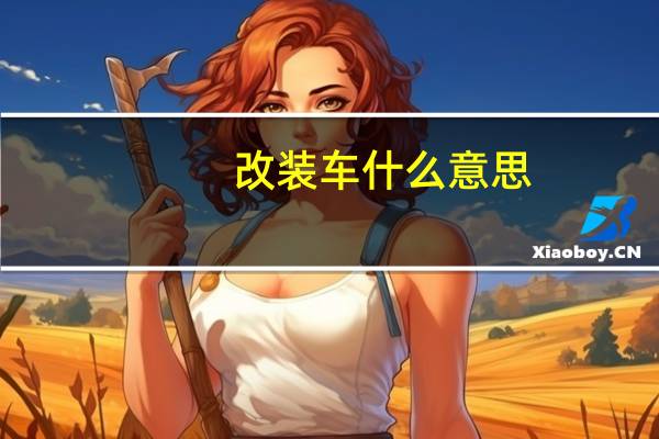 改装车什么意思