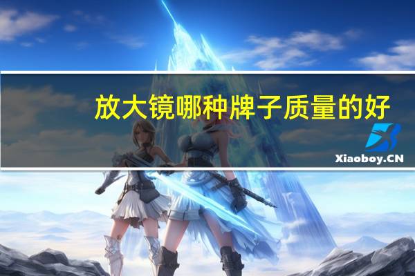 放大镜哪种牌子质量的好