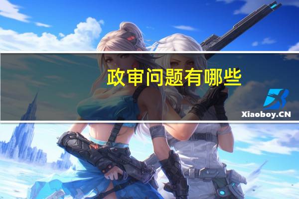 政审问题有哪些