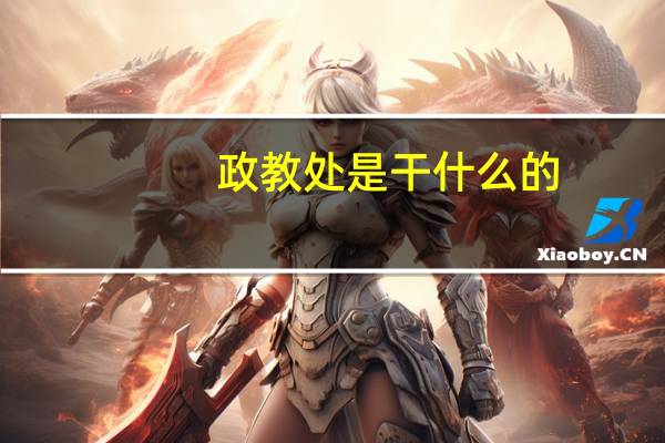 政教处是干什么的