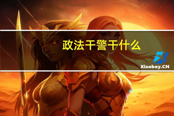 政法干警干什么