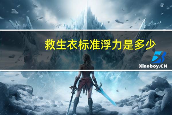 救生衣标准浮力是多少