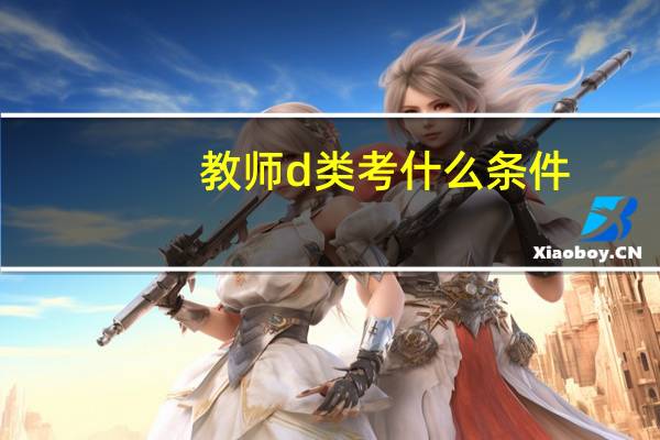 教师d类考什么条件