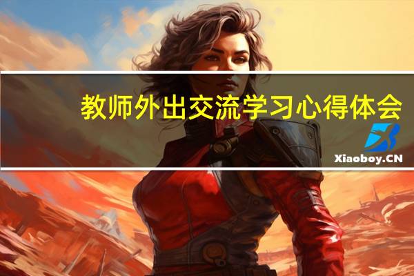 教师外出交流学习心得体会