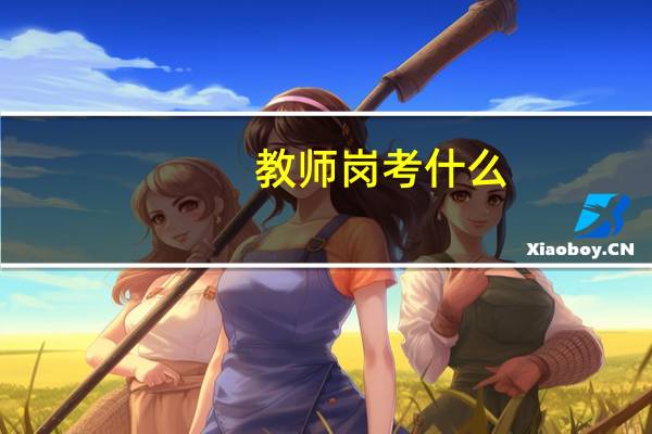教师岗考什么