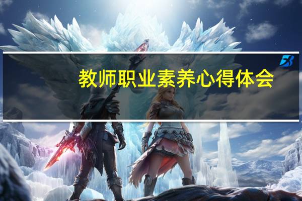教师职业素养心得体会