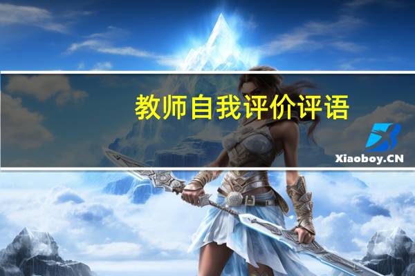 教师自我评价评语