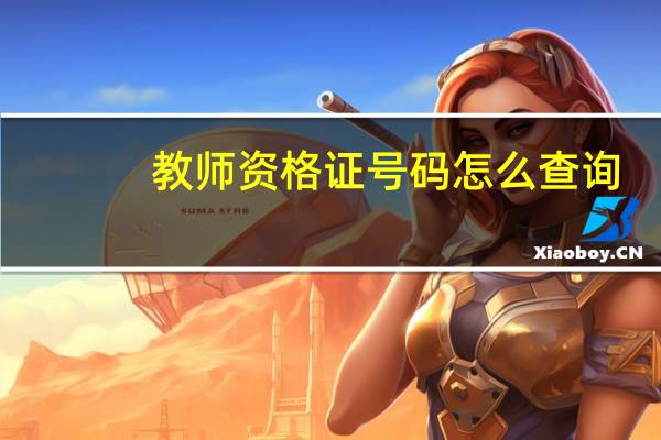教师资格证号码怎么查询