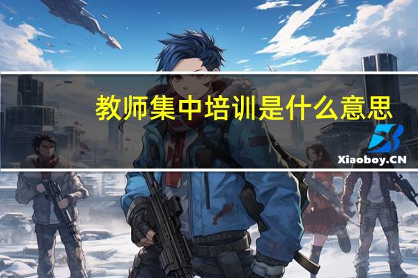 教师集中培训是什么意思