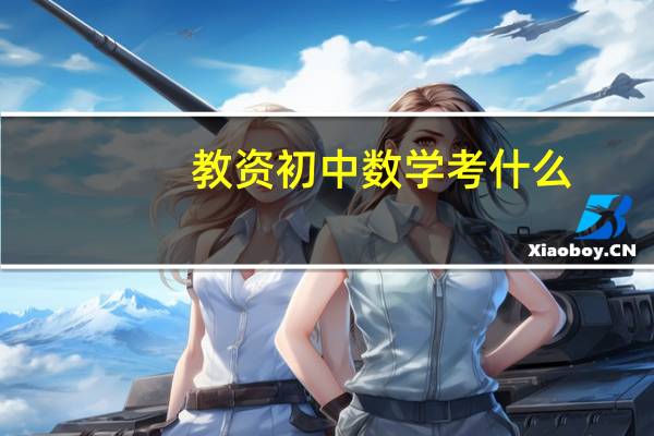 教资初中数学考什么