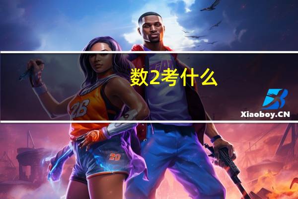 数2考什么