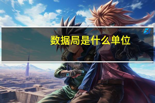 数据局是什么单位