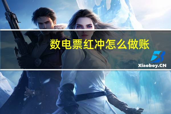 数电票红冲怎么做账