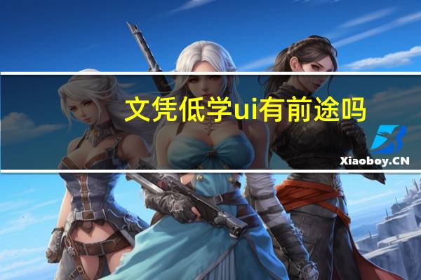 文凭低学ui有前途吗